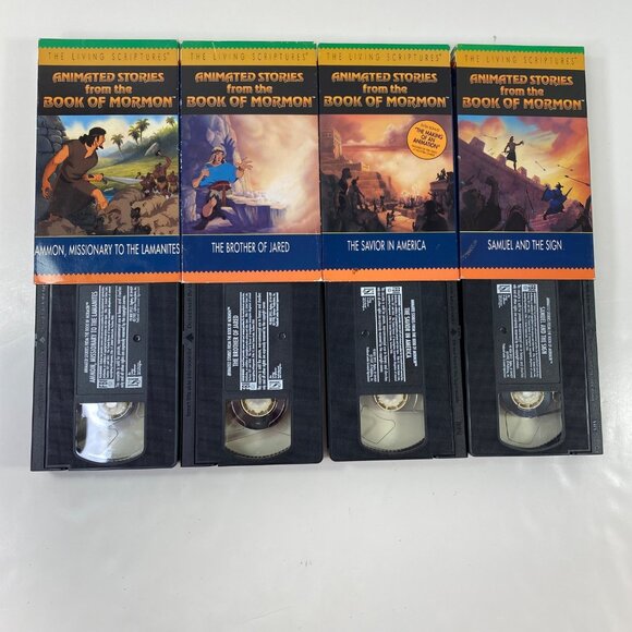 Animated Stories From The Book Of Mormon 12 VHS Lot Complete Set - Picture 4 of 5